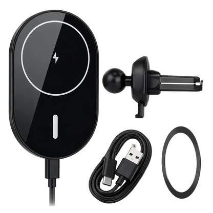 ChargeHub 15W magnetic wireless car charger for iPhone with strong magnetic hold
