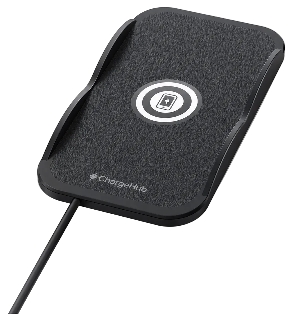 ChargeHub 15W wireless charging anti-slip car mat for the dashboard or console