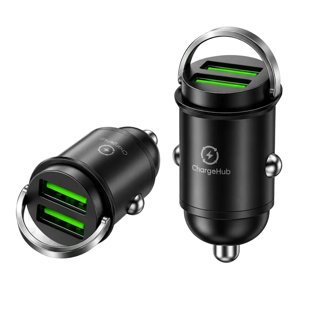 ChargeHub 200W dual-USB high-power car charger for 12V to 36V vehicles