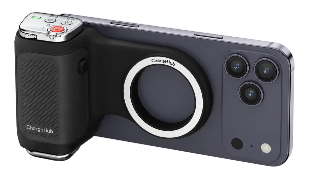 ChargeHub one-tap camera wake-up wireless shutter remote for iPhone