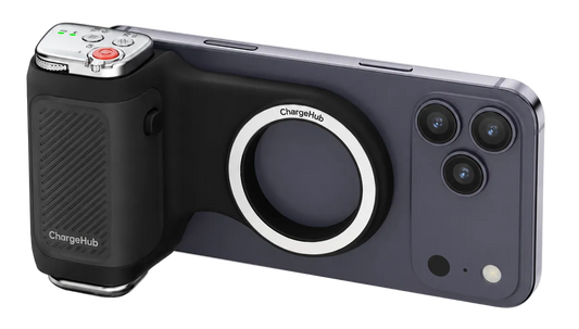 ChargeHub one-tap camera wake-up wireless shutter remote for iPhone