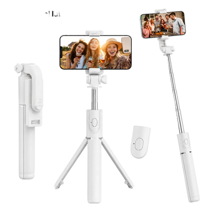 ChargeHub wireless selfie stick with built-in Bluetooth remote and anti-slip grip
